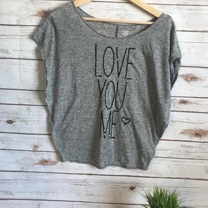 Jessica Simpson LOVE YOU ME Shirt. Size S